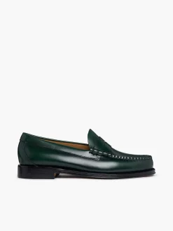 G.H.BASS Weejuns Larson Penny Loafers Green Flash Sale