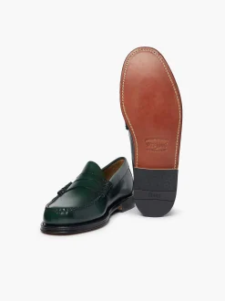 G.H.BASS Weejuns Larson Penny Loafers Green Flash Sale