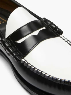 G.H.BASS Weejuns Larson Penny Loafers Black & White Online