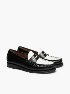 G.H.BASS Weejuns Larson Penny Loafers Black & White Online