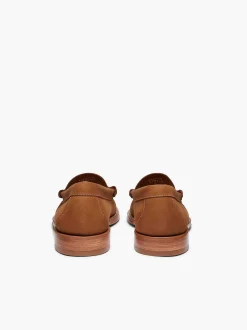 G.H.BASS Weejuns Larson Penny Loafers Tan Nubuck Sale