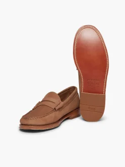 G.H.BASS Weejuns Larson Penny Loafers Earth Nubuck Hot