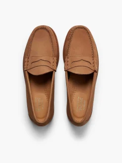 G.H.BASS Weejuns Larson Penny Loafers Earth Nubuck Hot
