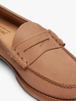 G.H.BASS Weejuns Larson Penny Loafers Earth Nubuck Hot