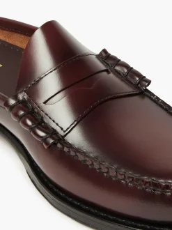 G.H.BASS Weejuns Larson Penny Slides Wine Discount