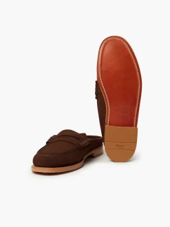 G.H.BASS Weejuns Larson Penny Slides Chocolate Flash Sale