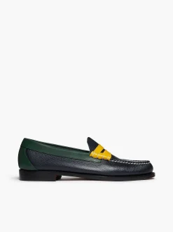 G.H.BASS Weejuns Larson Tricolour Penny Loafers Navy Multi Online