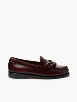 G.H.BASS Weejuns Lincoln Horsebit Tassel Loafers Wine Flash Sale