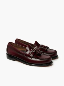G.H.BASS Weejuns Lincoln Horsebit Tassel Loafers Wine Flash Sale