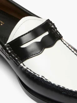 G.H.BASS Weejuns Penny Loafers Black & White Shop