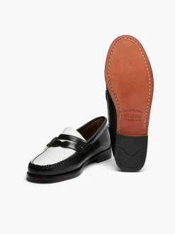 G.H.BASS Weejuns Penny Loafers Black & White Shop
