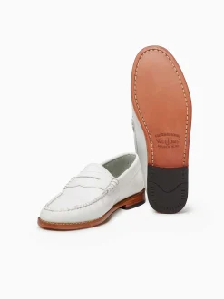 G.H.BASS Weejuns Penny Loafers White Store