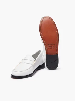 G.H.BASS Weejuns Penny Loafers White Shop