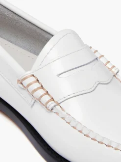 G.H.BASS Weejuns Penny Loafers White Shop