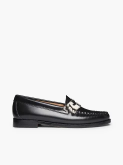 G.H.BASS Weejuns Penny Loafers Zebra Print & Black Hot
