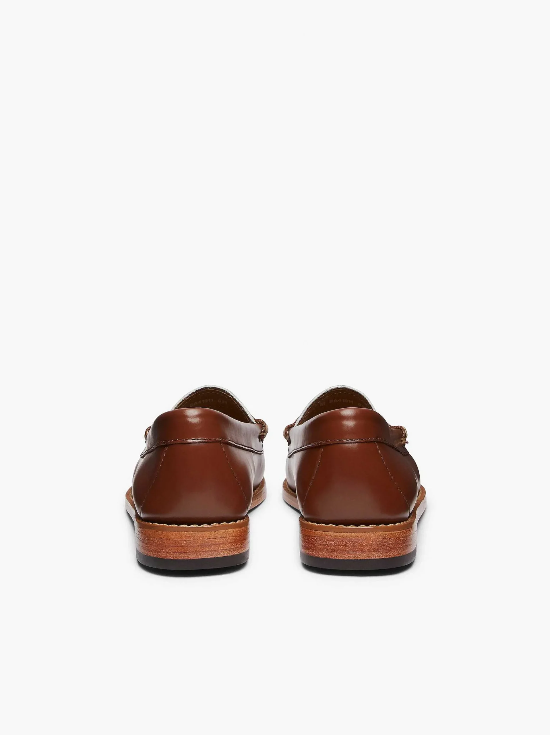 G.H.BASS Weejuns Penny Loafers Cognac & White Best