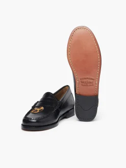 G.H.BASS Weejuns Penny Love Loafers Leopard Print & Black Shop
