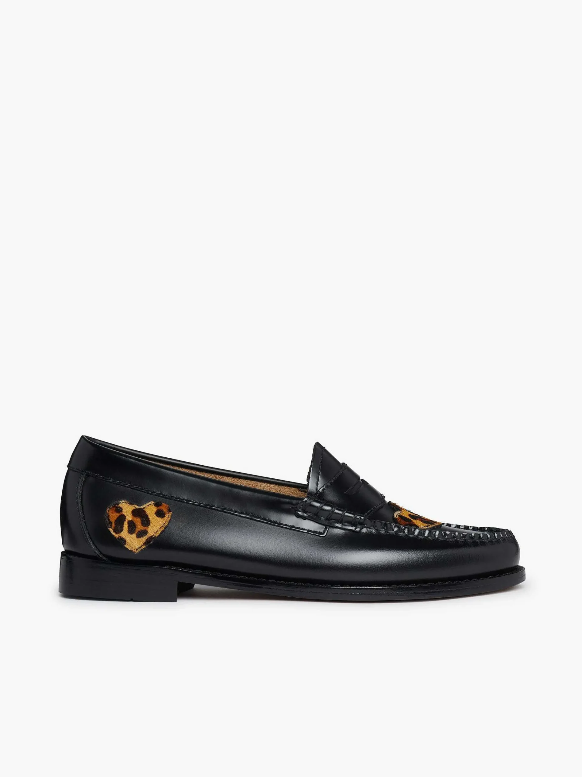 G.H.BASS Weejuns Penny Love Loafers Leopard Print & Black Shop