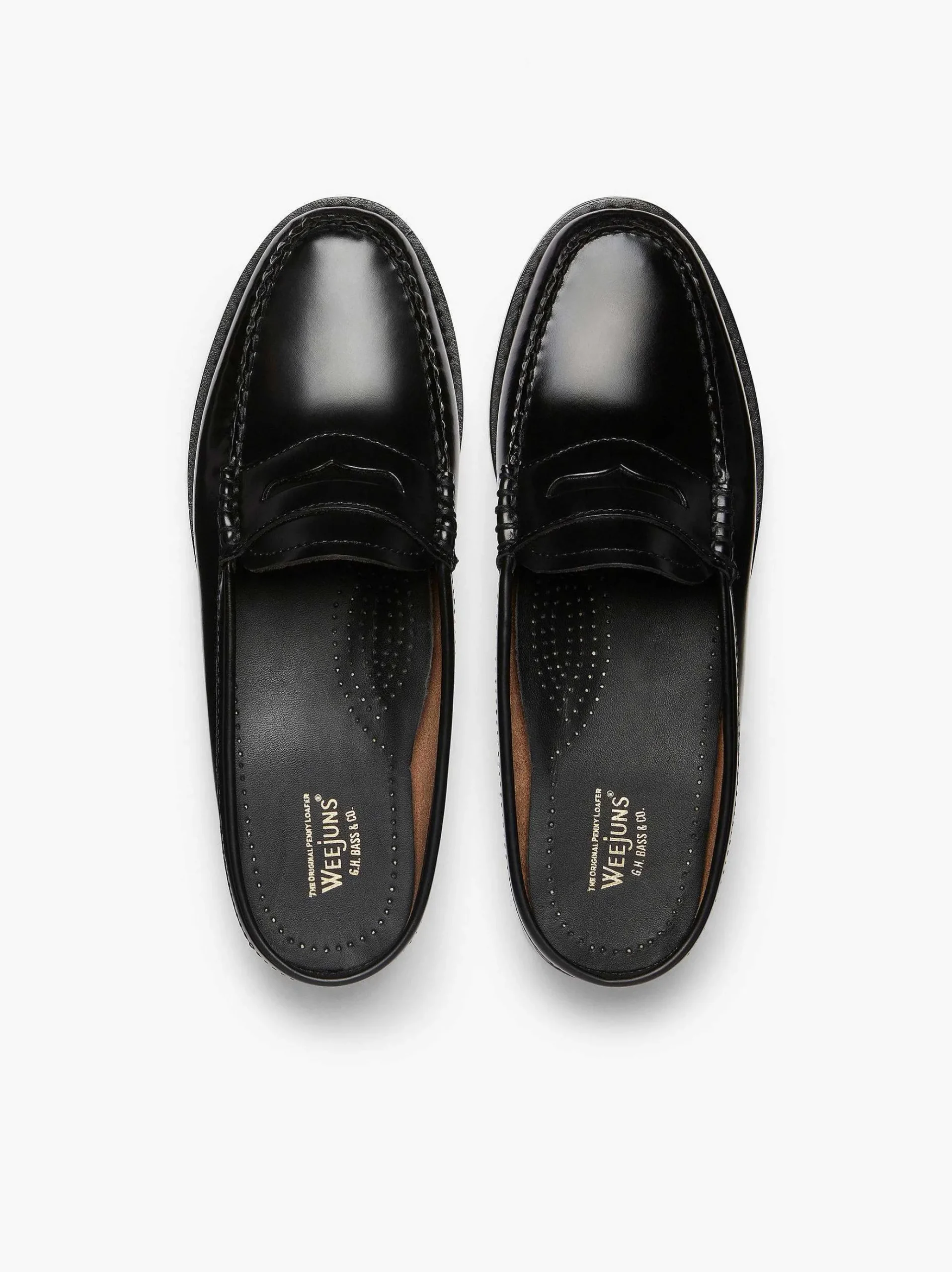 G.H.BASS Weejuns Penny Mules Black Cheap