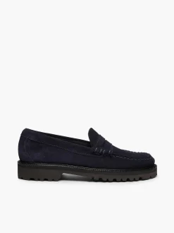 G.H.BASS Weejuns 90S Larson Penny Loafers Navy Fashion