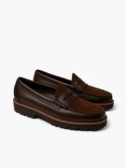 G.H.BASS Weejuns 90S Larson Penny Loafers Chocolate Fashion