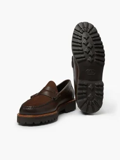 G.H.BASS Weejuns 90S Larson Penny Loafers Chocolate Fashion