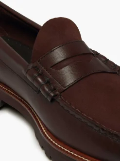 G.H.BASS Weejuns 90S Larson Penny Loafers Chocolate Fashion