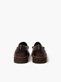G.H.BASS Weejuns 90S Larson Penny Loafers Chocolate Fashion