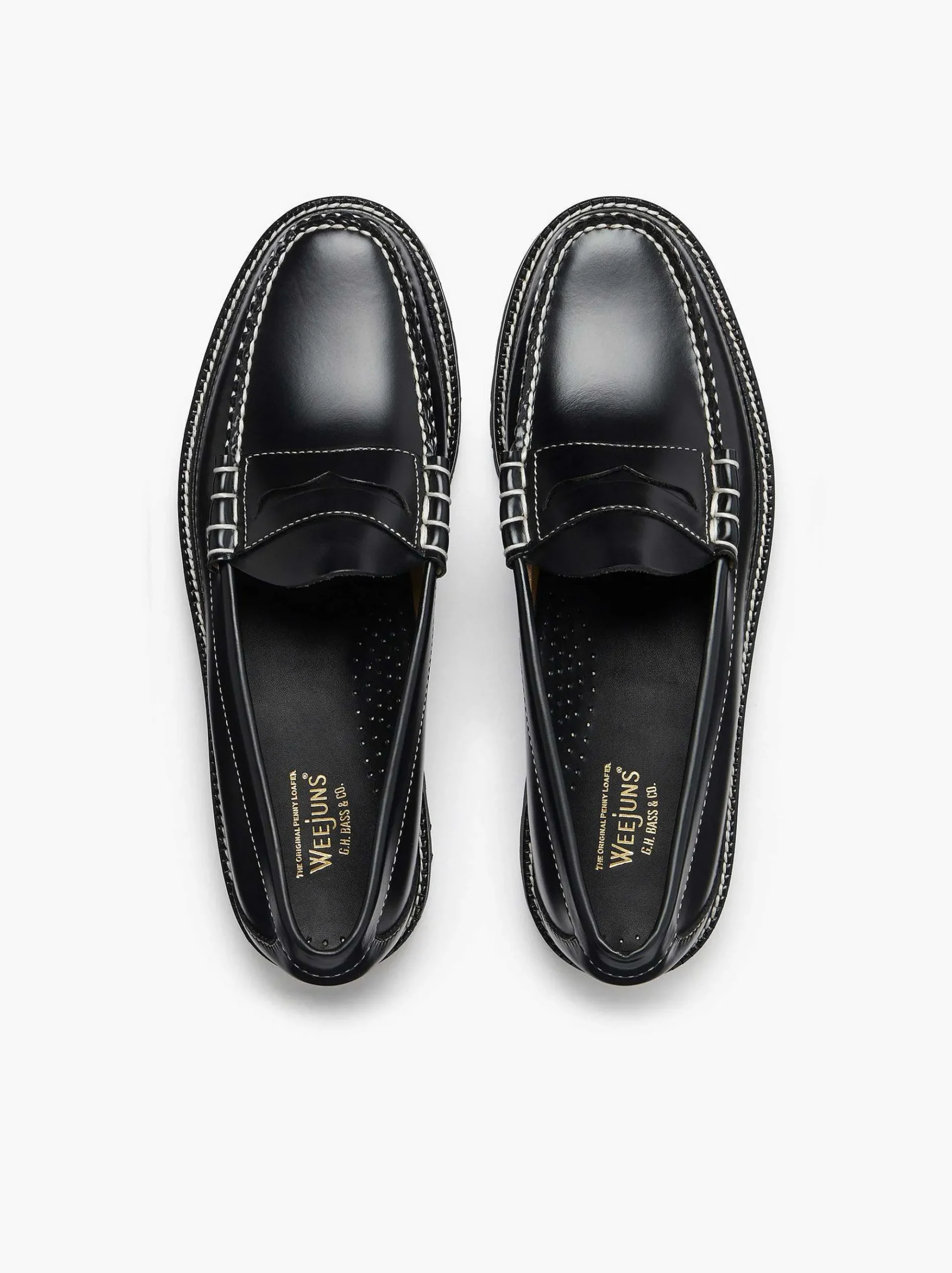 G.H.BASS Weejuns 90S Larson Penny Loafers Black Shop