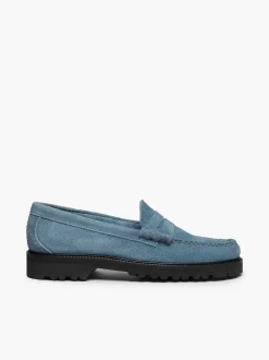 G.H.BASS Weejuns 90S Larson Penny Loafers Slate Blue Sale