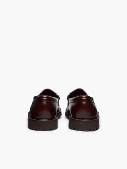 G.H.BASS Weejuns 90S Layton Ii Kiltie Loafers Wine New