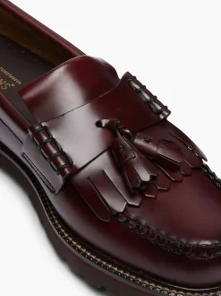 G.H.BASS Weejuns 90S Layton Ii Kiltie Loafers Wine New