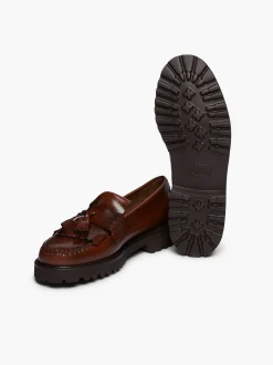 G.H.BASS Weejuns 90S Layton Ii Kiltie Loafers Brown Best