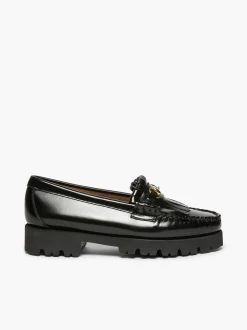 G.H.BASS Weejuns 90S Lianna Horsebit Kiltie Loafers Black Online