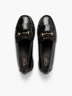 G.H.BASS Weejuns 90S Lianna Horsebit Kiltie Loafers Black Online