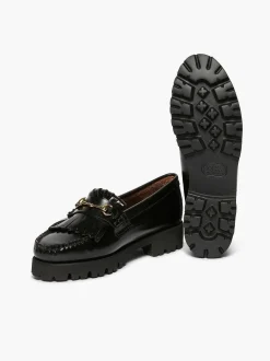 G.H.BASS Weejuns 90S Lianna Horsebit Kiltie Loafers Black Online