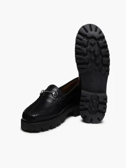 G.H.BASS Weejuns 90S Lianna Horsebit Loafers Black Cheap