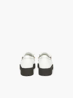 G.H.BASS Weejuns 90S Lianna Horsebit Kiltie Loafers White Cheap
