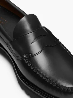 G.H.BASS Weejuns 90S Logan Penny Loafers Black Fashion