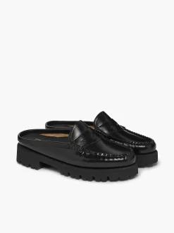G.H.BASS Weejuns 90S Penny Slides Black Fashion