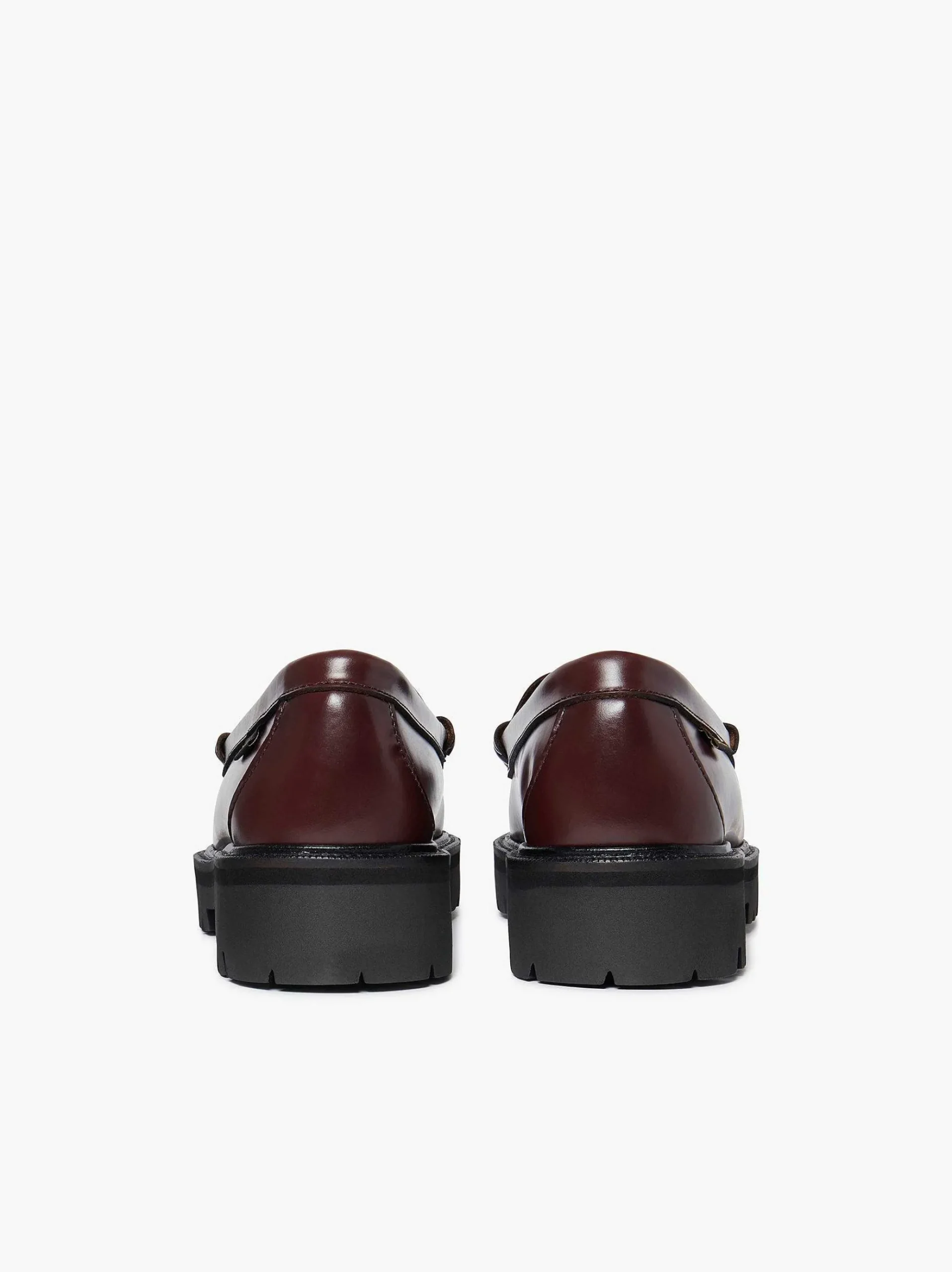 G.H.BASS Weejuns Super Lug Larson Penny Loafers Wine Hot