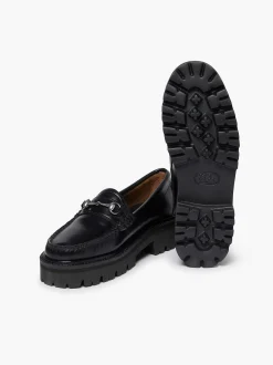 G.H.BASS Weejuns Super Lug Lianna Horsebit Loafers Black Outlet