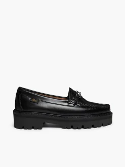 G.H.BASS Weejuns Super Lug Lianna Horsebit Loafers Black Outlet