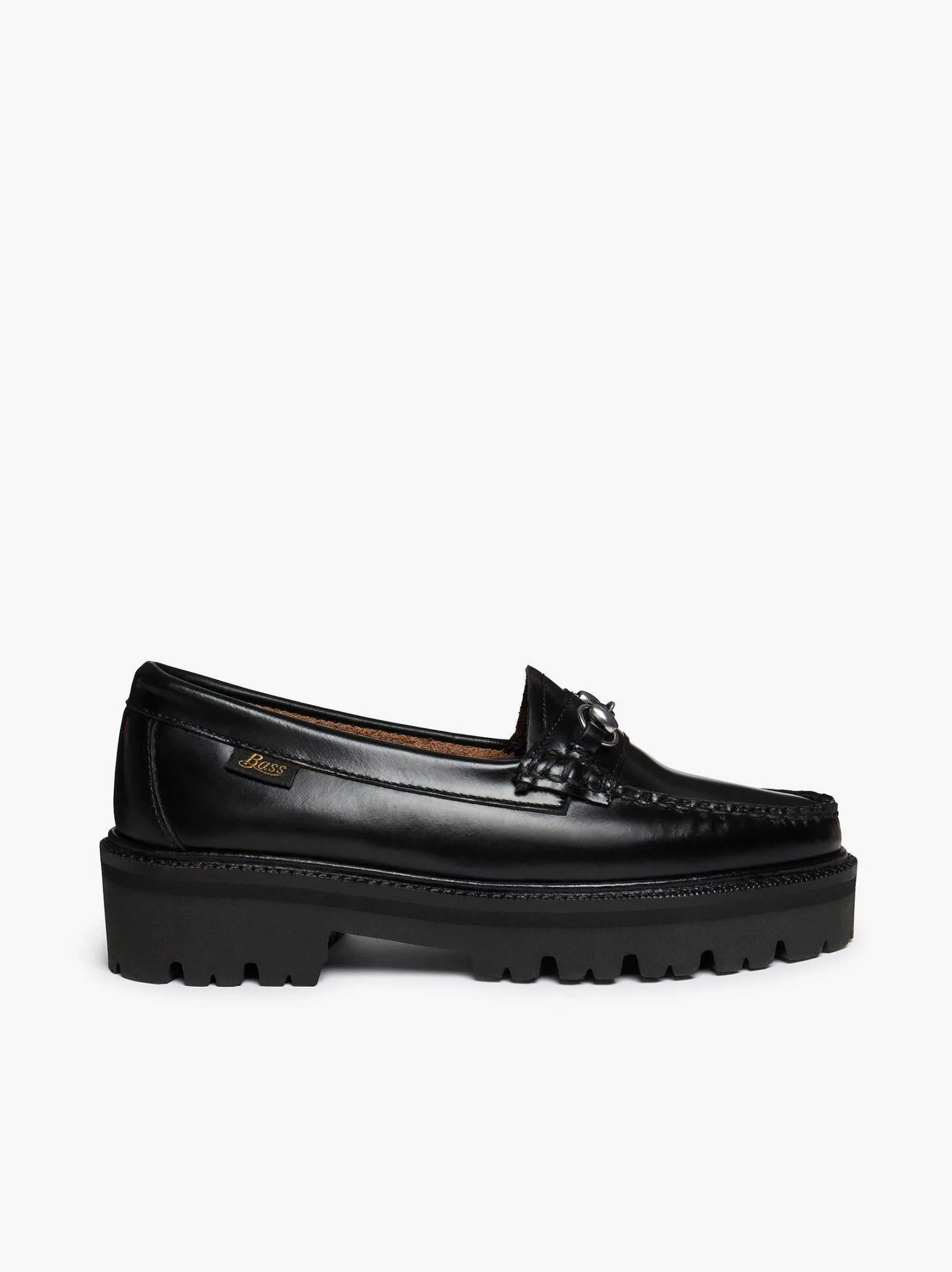 G.H.BASS Weejuns Super Lug Lianna Horsebit Loafers Black Outlet