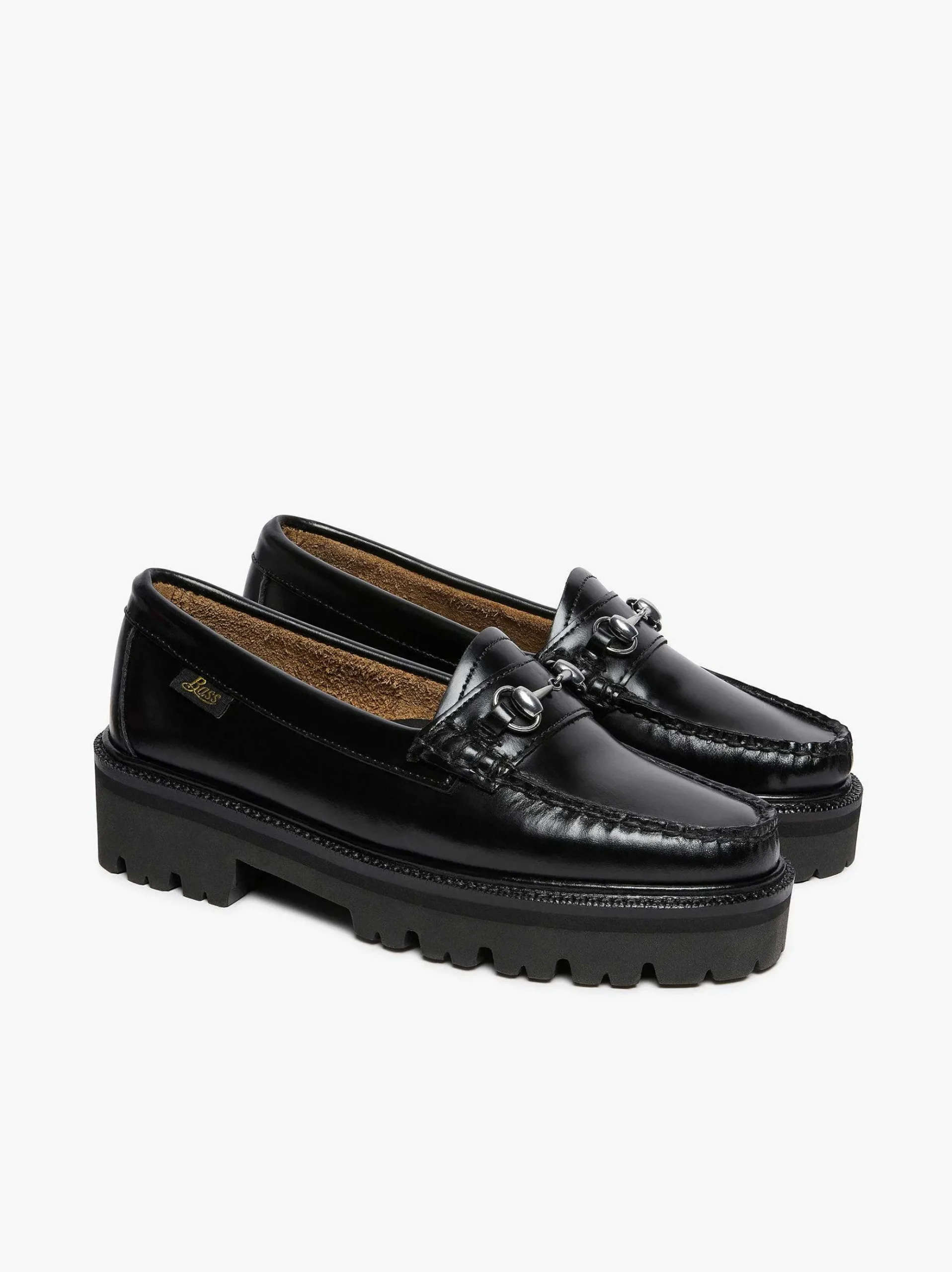 G.H.BASS Weejuns Super Lug Lianna Horsebit Loafers Black Outlet