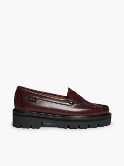 G.H.BASS Weejuns Super Lug Penny Loafers Wine Discount