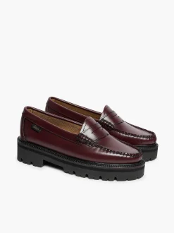 G.H.BASS Weejuns Super Lug Penny Loafers Wine Discount