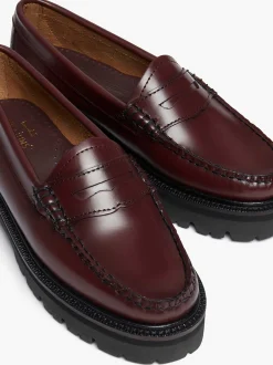 G.H.BASS Weejuns Super Lug Penny Loafers Wine Discount