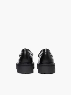 G.H.BASS Weejuns Super Lug Penny Loafers Black Clearance