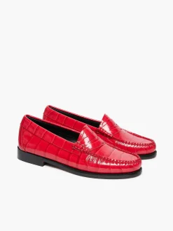 G.H.BASS Weejuns Whitney Penny Loafers Red Croc Online